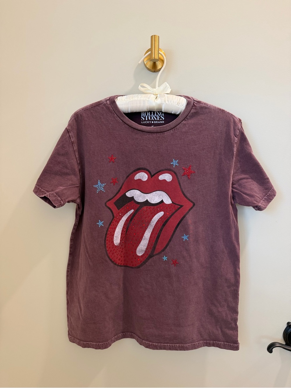 Lucky Brand Rolling Stones Graphic Tee with Tongue Out